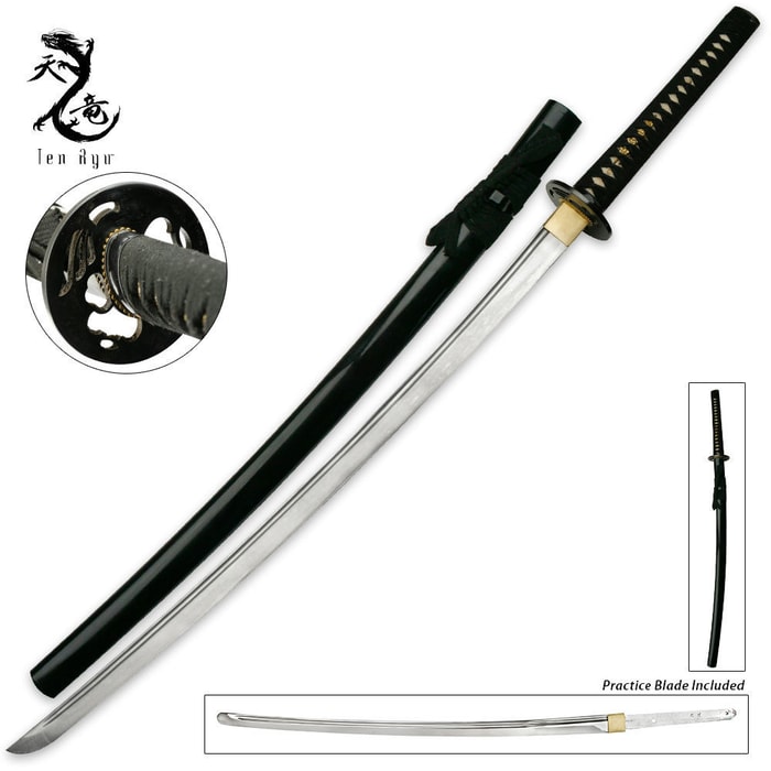 Ryumon Hand Forged Samurai Katana Sword With Interchangeable Blade