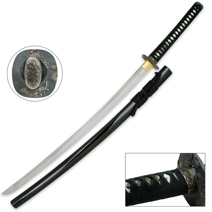 Ryumon Hand Forged 1060 Carbon Steel Samurai Katana Sword