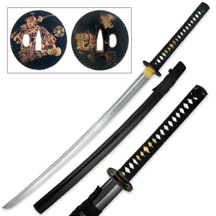 Ten Ryu 1060 Carbon Steel Samurai Warrior Katana Sword With Scabbard