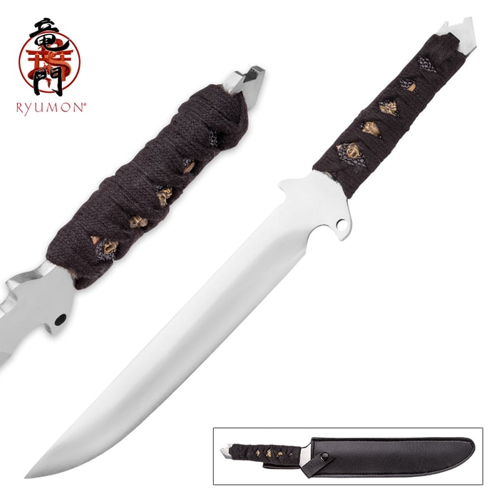 Ryumon Hand-Forged Full-Tang Short Samurai Sword - 14”