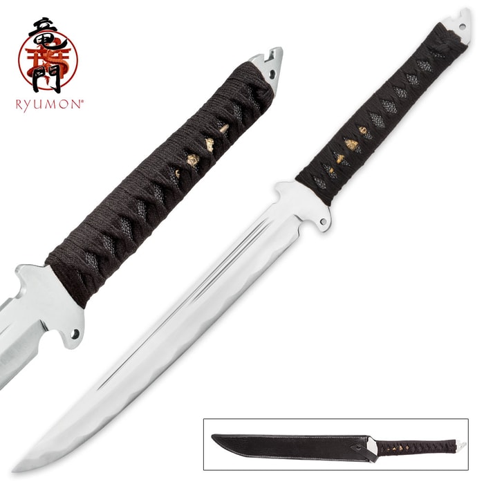 Ryumon Hand-Forged Full-Tang Short Samurai Sword - 24”