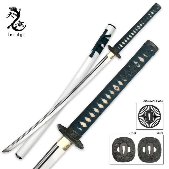 Ten Ryu 1045 Carbon Steel Samurai Katana Sword DIY Assembly