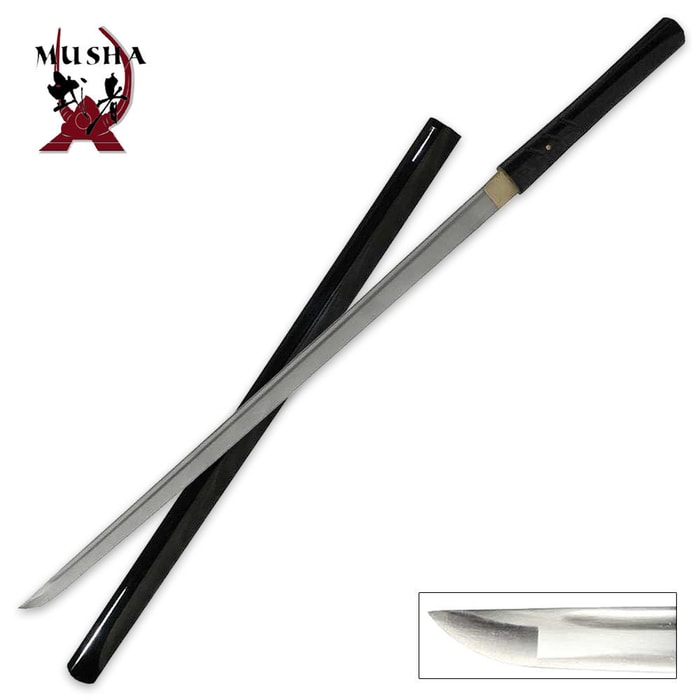 Black Zatoichi Style Hand Forged Sword 