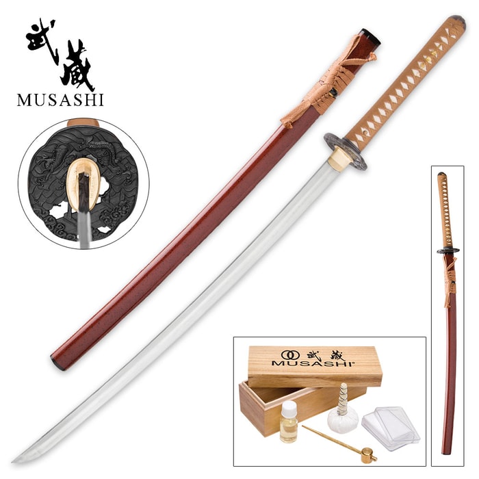 Musashi Hidden Dragon Samurai Sword - Hand-Forged