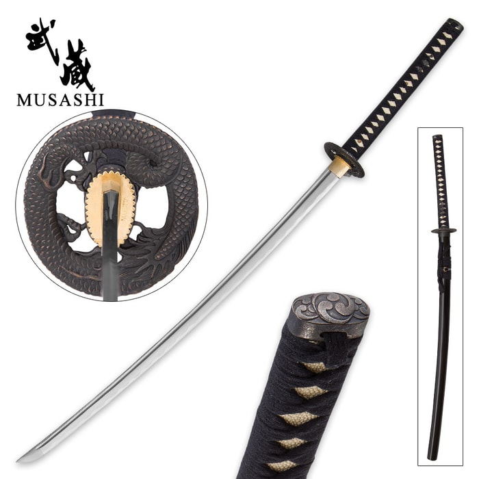 Musha Hand-Forged Fire Dragon Katana - Sword
