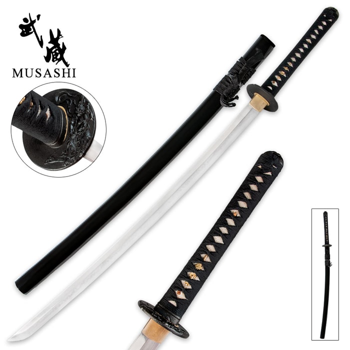 Musashi Silver Series Midnight Emperor Katana Sword