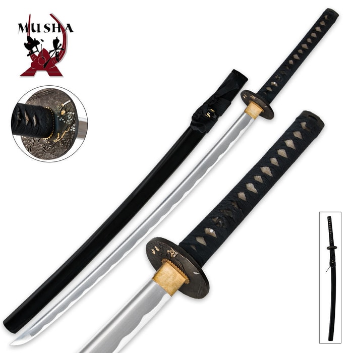 Full Tang Musha Samurai Katana Sword With Scabbard