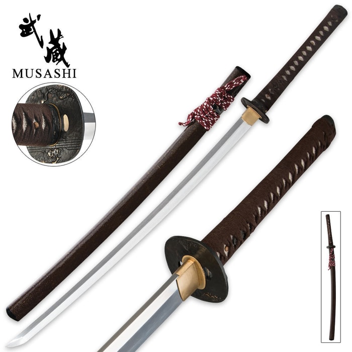 Musashi Dark Stallion Katana Sword 1060 Carbon Steel