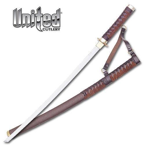 Braided Leather Samurai Katana Sword