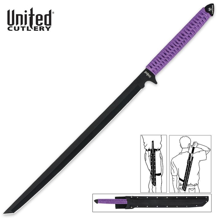 Black Ronin Purple Haze Ninja Sword With Sheath
