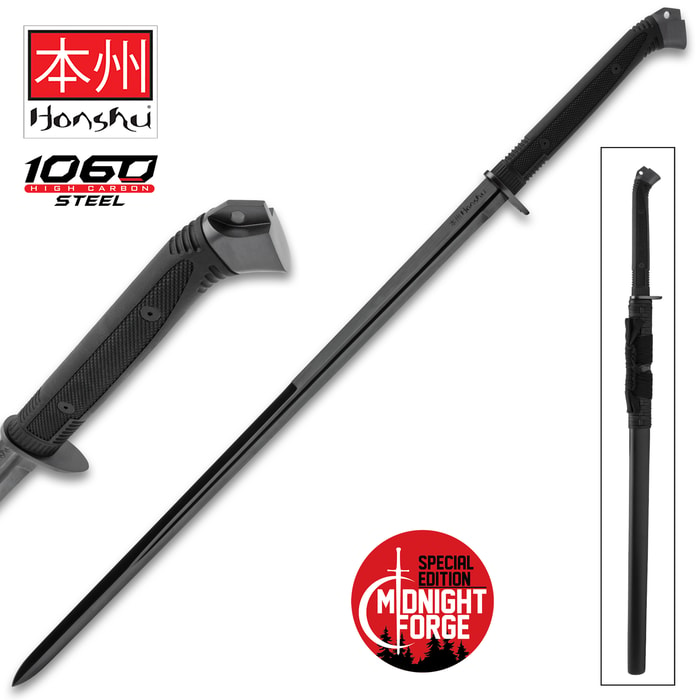 The Honshu Boshin Midnight Forge is 40 13/16” in overall length