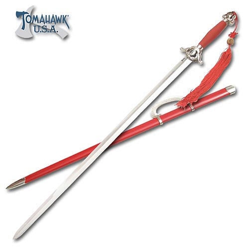 Traditional Red Tachi Sword