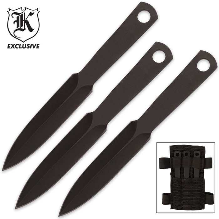 3-Piece Throwing Knife 4 1/4 Inch