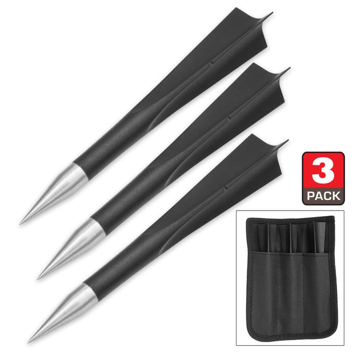 Sparrowhawk 3-Piece Steel-Tipped Dart Set with Nylon Carrying Sleeve