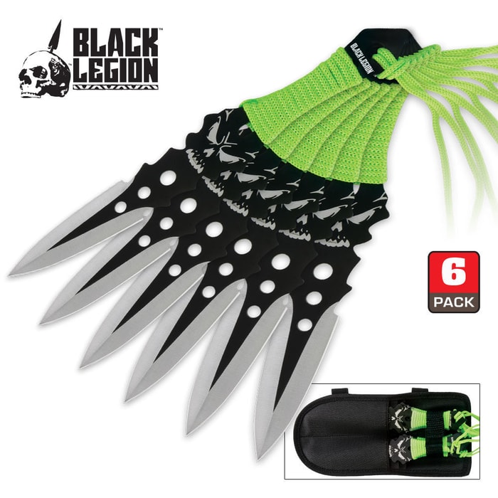 Black Legion 6-Piece Throwing Knife Set