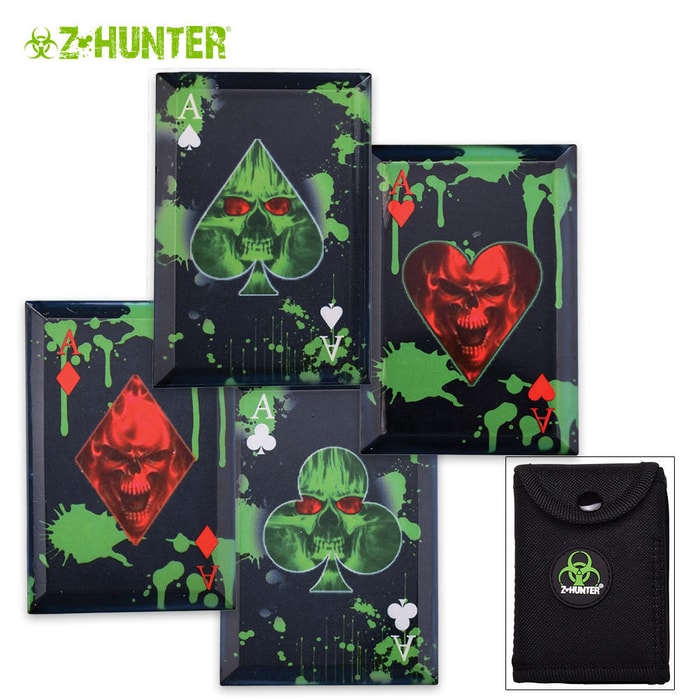 Z-Hunter Dragon Slayer Throwing Card Set with Sheath