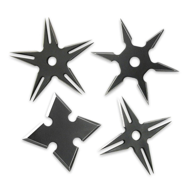 Ninja Warrior Throwing Stars, Set of 4