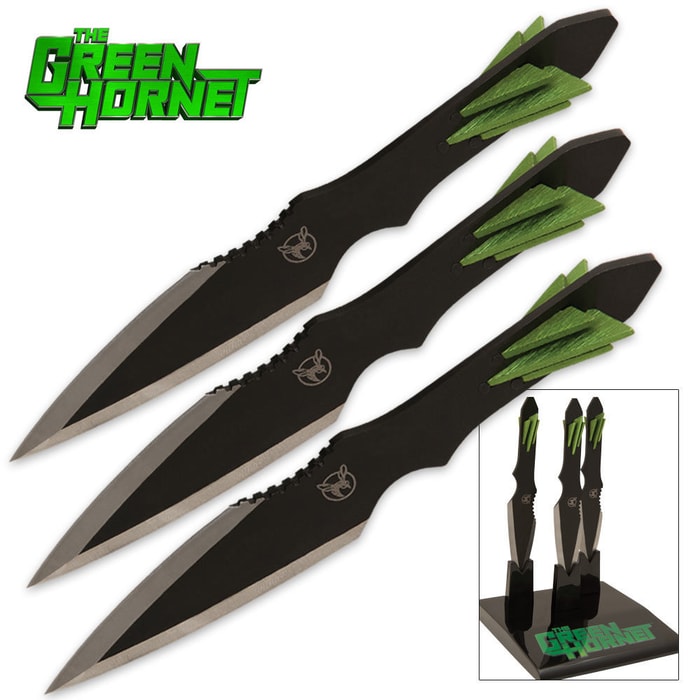 The Green Hornet Kato Throwing Knife Display Set