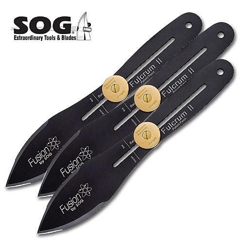 SOG Fusion Fulcrum II Throwing Knife 3 Pack