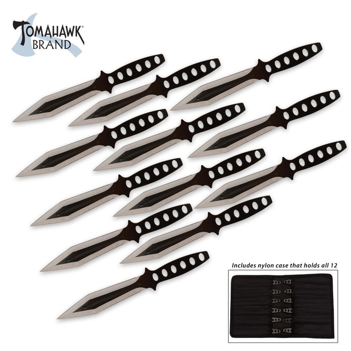 Hurricane Throwing Knives 12 Pack