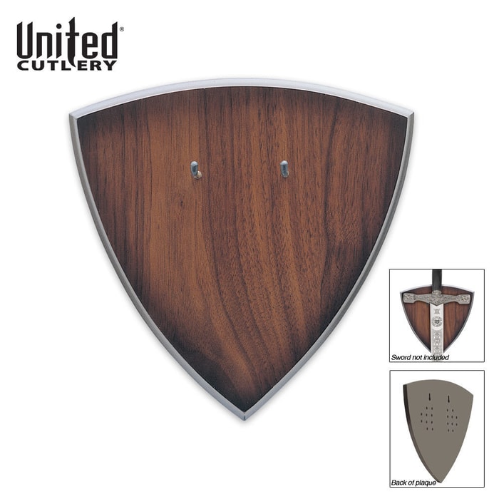 Brown Hardwood Universal Sword Plaque
