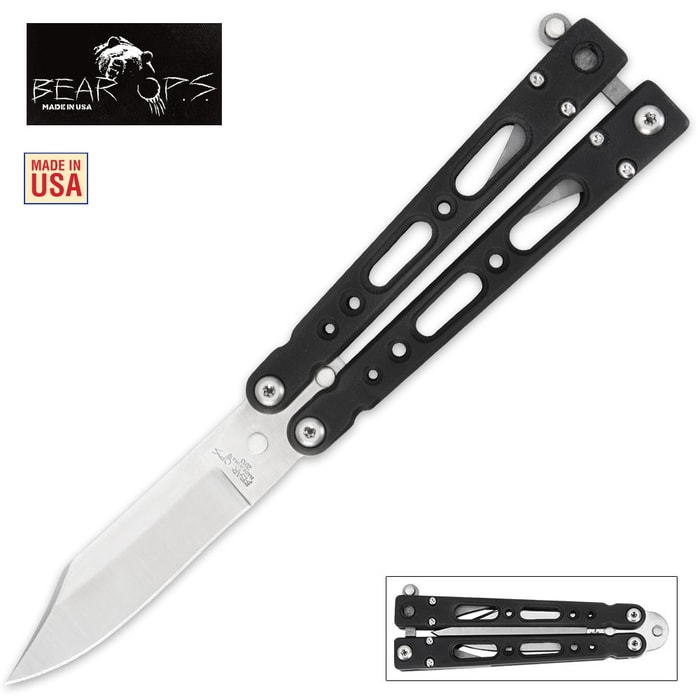 Bear Ops Bear Song IV 450 Butterfly Knife Satin Finished