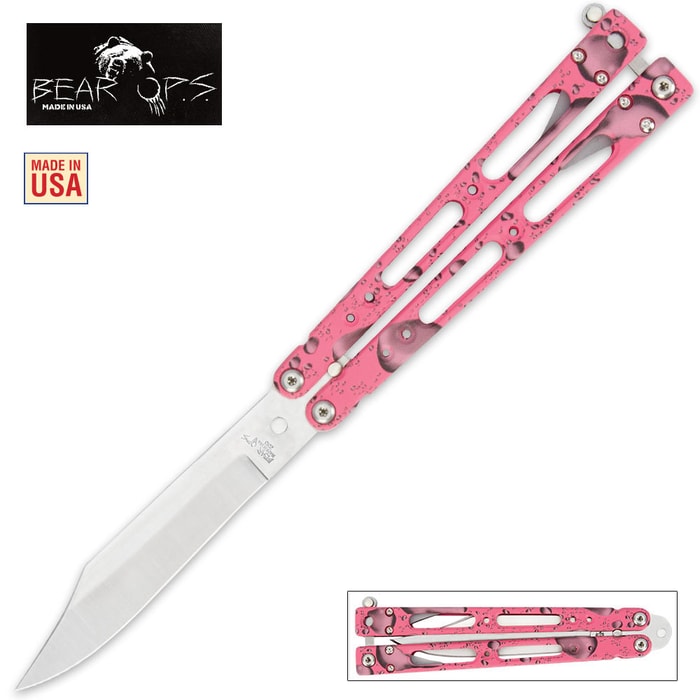 Bear Ops Bear Song IV 400 Butterfly Knife Pink