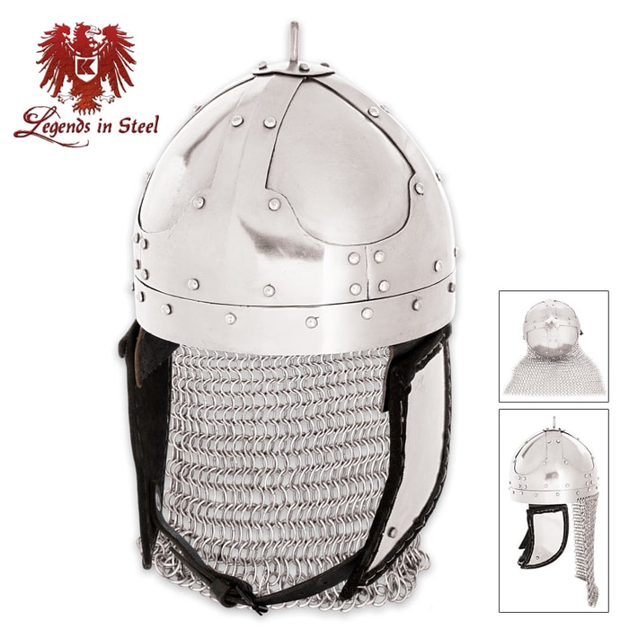 Legends In Steel Kings Helm With Chain Mail