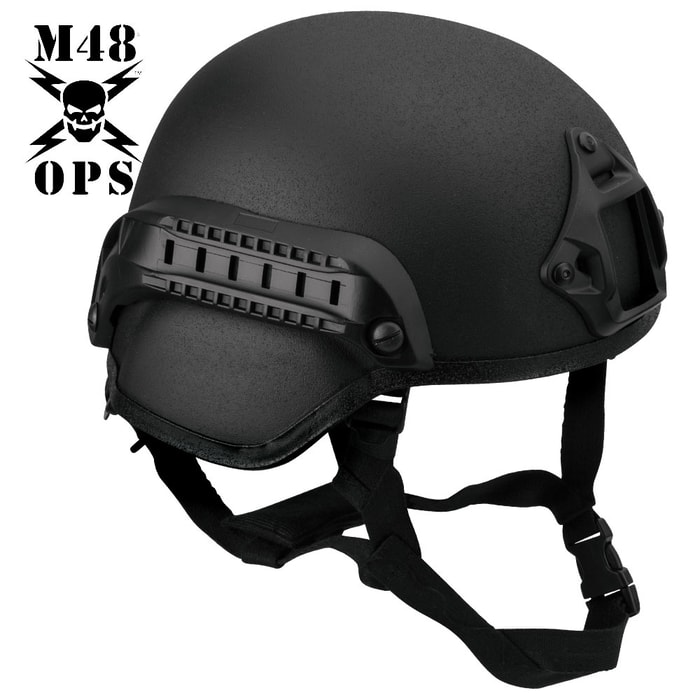M48 OPS Tactical Base Jump Helmet Black