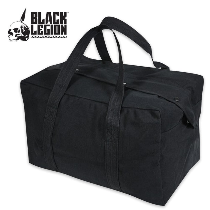 Heavy Duty Parachute Cargo Bag - Black