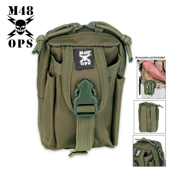 M48 Gear Tactical Belt Pouch OD Green