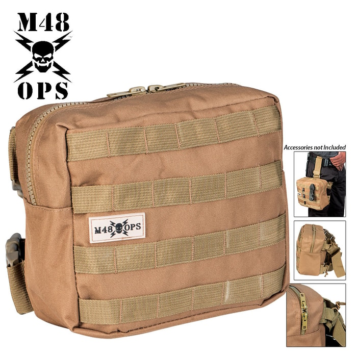M48 Gear Military Tactical Leg Bag Tan