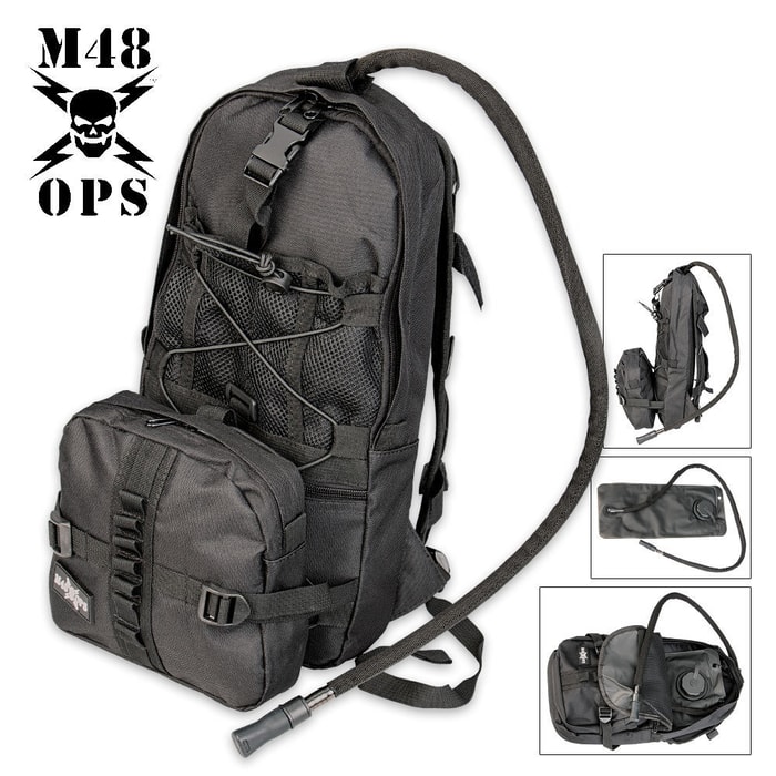 M48 OPS Hydration Bag With Bladder Black