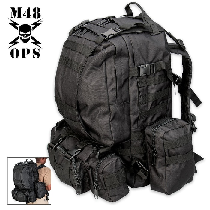 M48 OPS Gear Assault Pack Black