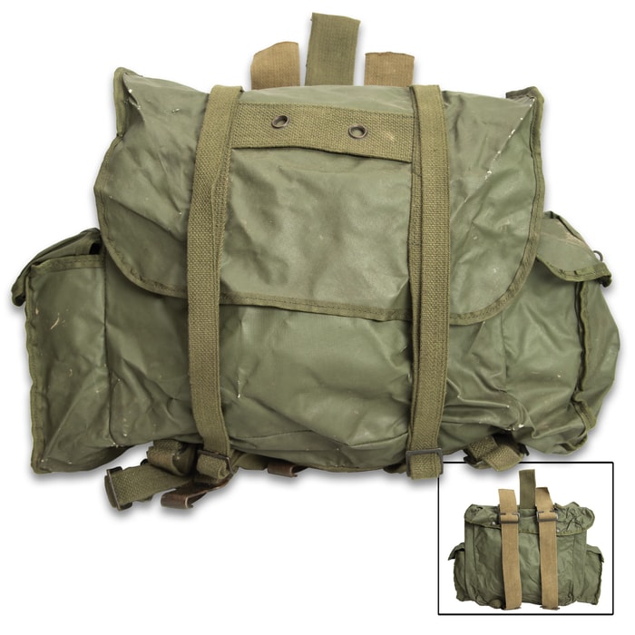 Our Belgium OD Small Rucksack is a quality, used military surplus bag that is great to carry your daily gear from home to work when the weather is wet