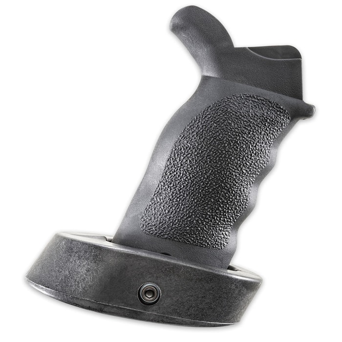Tactical Deluxe Grip With Palm Shelf - Black Firearm Grip