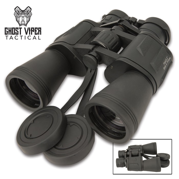 Take the Ghost Viper Tactical Black Binoculars with you when you’re on a mission, out trekking, on the hunt, or even birdwatching