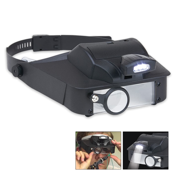 LumiVisor LED Lighted Head Visor Magnifier