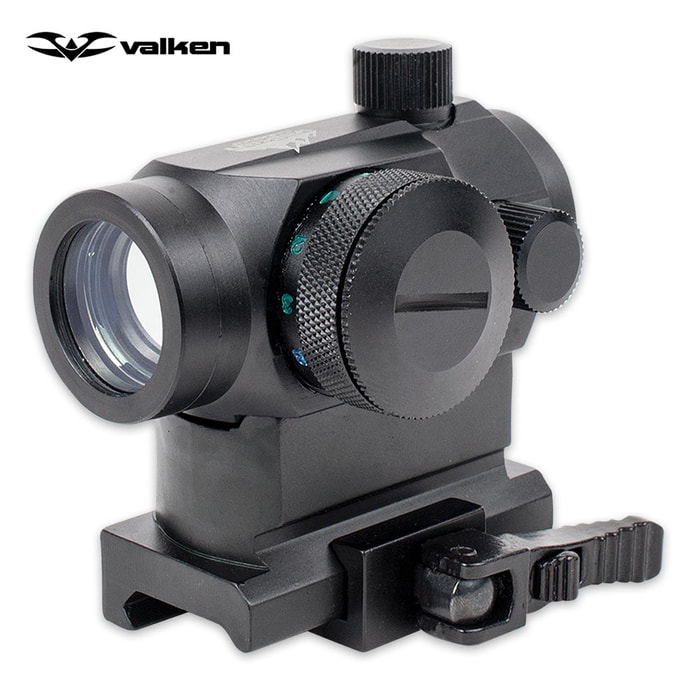 Valken V-Tactical 1x22 Red Dot R/G/B Tactical Scope with Low / High QR Mounts