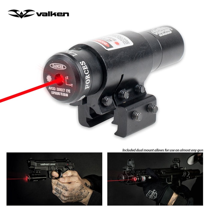 Valken Universal Gun Laser Sight with Picatinny / Weaver / Dovetail Mounts
