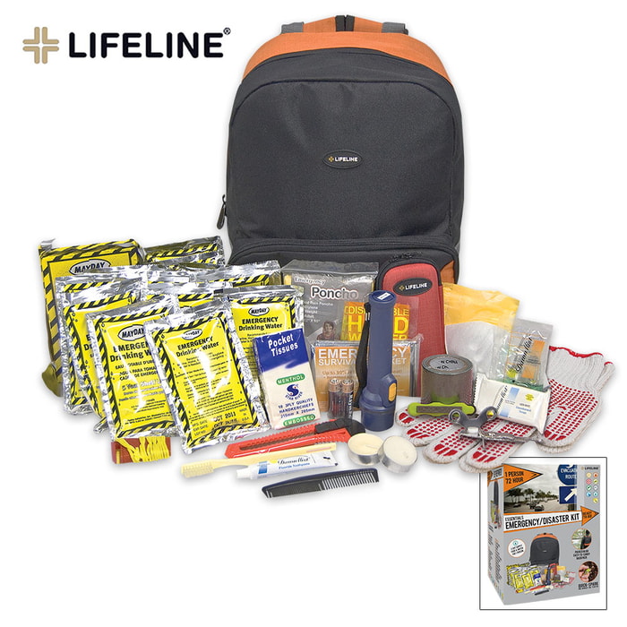 One-Person 72-Hour Essentials 72 PC Kit
