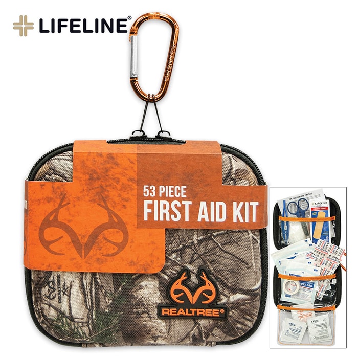 Realtree Hard-Shell Foam First Aid Kit 53 PC