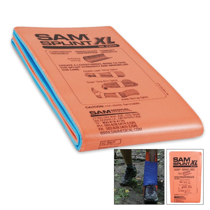 XL SAM Splint in Poly Bag