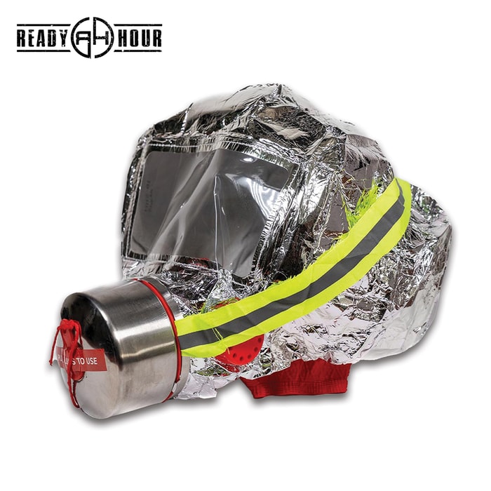 The Ready Hour Fire Evacuation Mask has a heat-resistant hood.