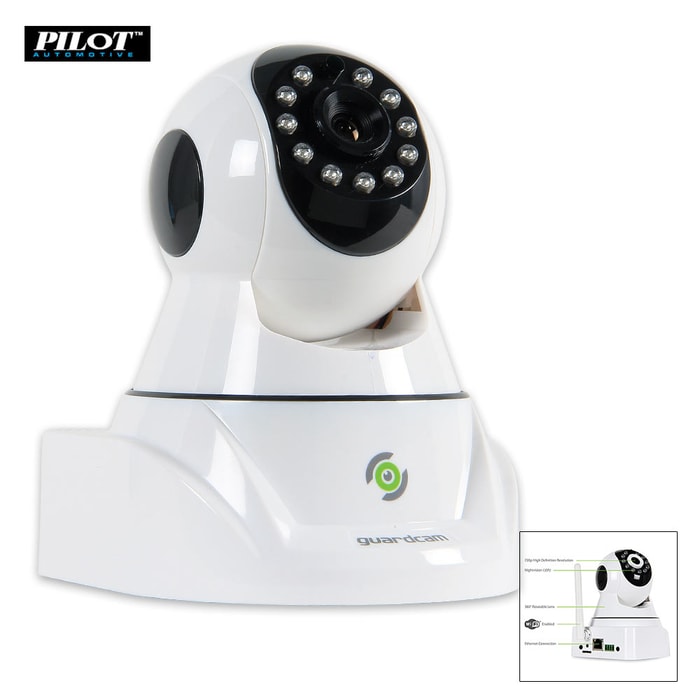 IP Home Camera With Rotatable Lens