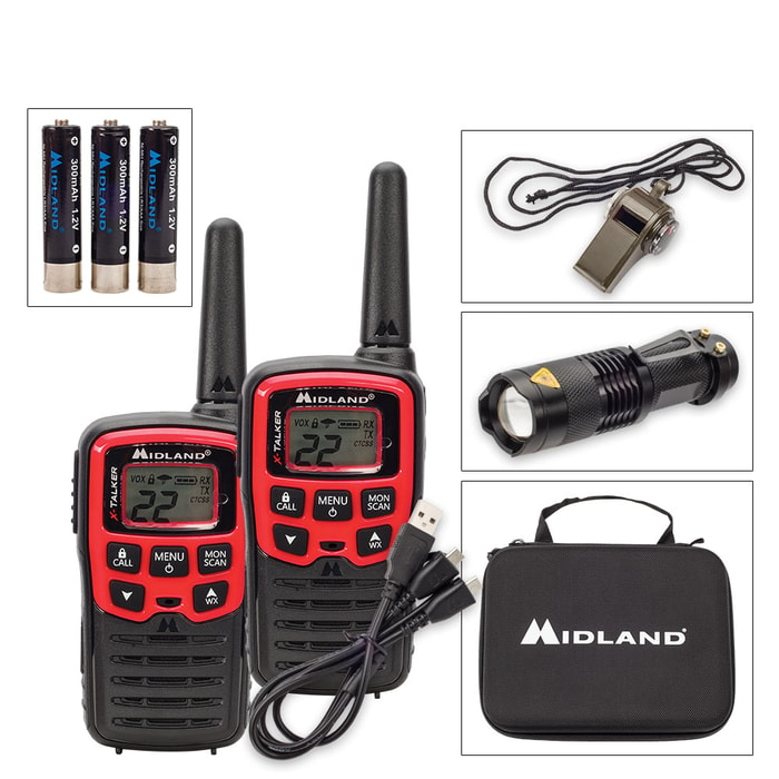 Midland USA E+Ready Emergency Two-Way Radio Kit