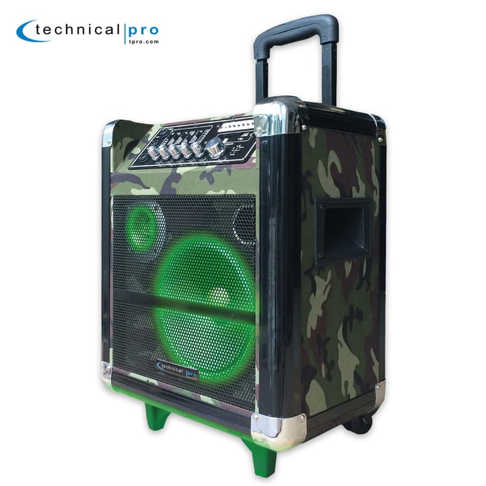 8” Portable PA System With Rechargeable Battery