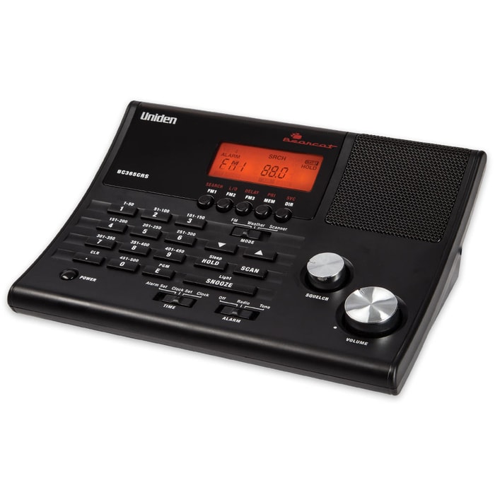 Uniden BC365CRS "Bearcat" 500-Channel Scanner / Weather Alert / Alarm Clock