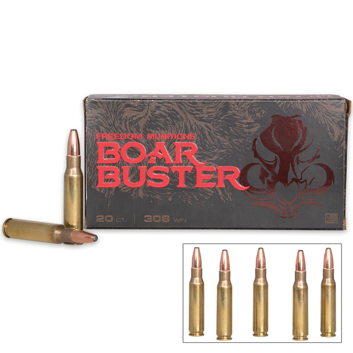 Freedom Munitions Boar Buster .308 Winchester 168gr BSB - Box of 20