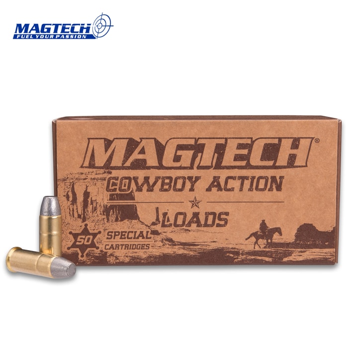 Magtech .44 Special / 240gr Lead Flat Nose Ammunition - Box of 50 Rounds - Lever Action Rifle Single Action Revolver Cowboy Action Shooting Old West Loads